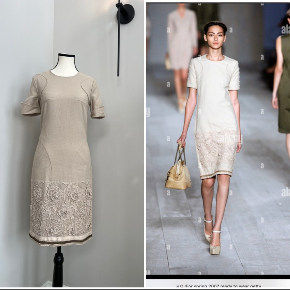 Vintage Christian Dior Runway S/S 2007 Dress by John Galliano FR 38